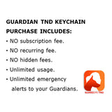 Guardian TND Smart Safety Keychain - Silver