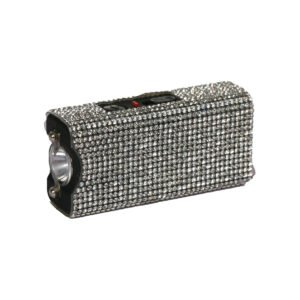 Streetwise Rhinestun Keychain Stun Gun-Silver