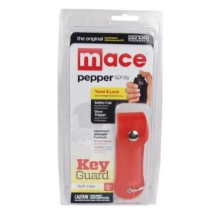 Mace Pepper Spray - Mace Pepper Spray In Red Soft Leather Case