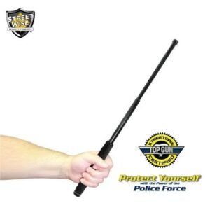 Metal Batons - Police Force 21 Inch Heat Treated Expandable Steel Baton