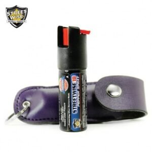 Pepper Spray: Streetwise 18 - Lab Certified Streetwise 18 Pepper Spray 1/2 Oz In Purple Soft Case