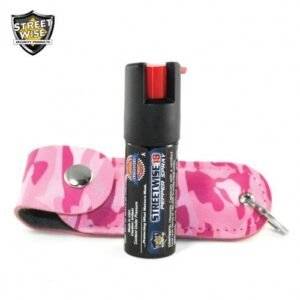 Pepper Spray: Streetwise 18 - Lab Certified Streetwise 18 Pepper Spray 1/2 Oz In Soft Pink Camo Case