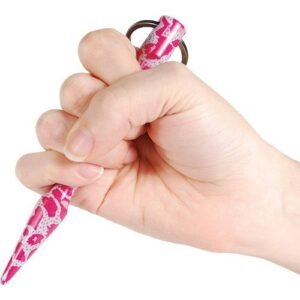 Personal Protection - Solid Steel Kubotan In Pink Camo