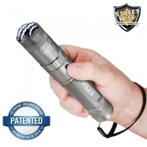 Police Force Stun Guns - Police Force 8,500,000 Volt Gun Metal Tactical Stun Flashlight