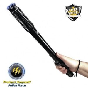 Flashlight Stun Baton - Streetwise Barbarian 9,000,000 Volt Stun Baton with Flashlight