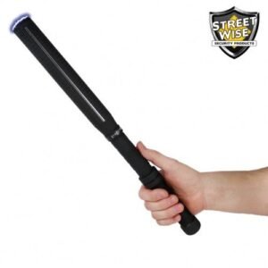 Rechargeable Flashlight Stun Baton - Streetwise Lightning Rod 7,000,000 Volt Stun Baton