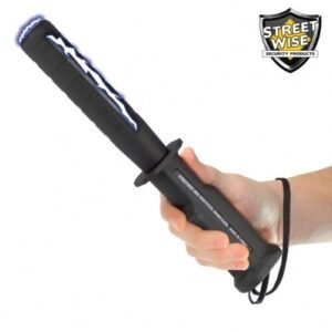 Rechargeable Stun Baton - Streetwise Mini 7,500,000 Volt Black Stun Baton