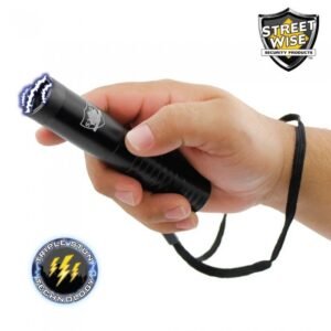 Rechargeable Flashlight Stun Gun - Streetwise Mini Security Guard 7,200,000 Volt Stun Flashlight